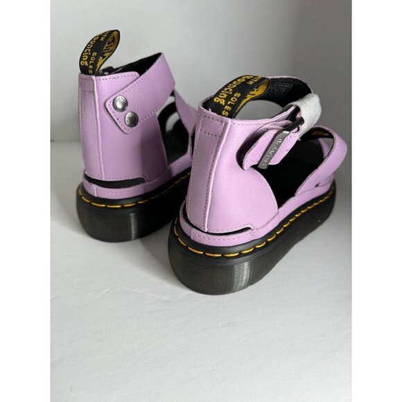 Doc Dr. Martens Clarissa II Platform Strap Sandals Lilac Leather EU 37 US 6 NEW - Picture 5 of 8